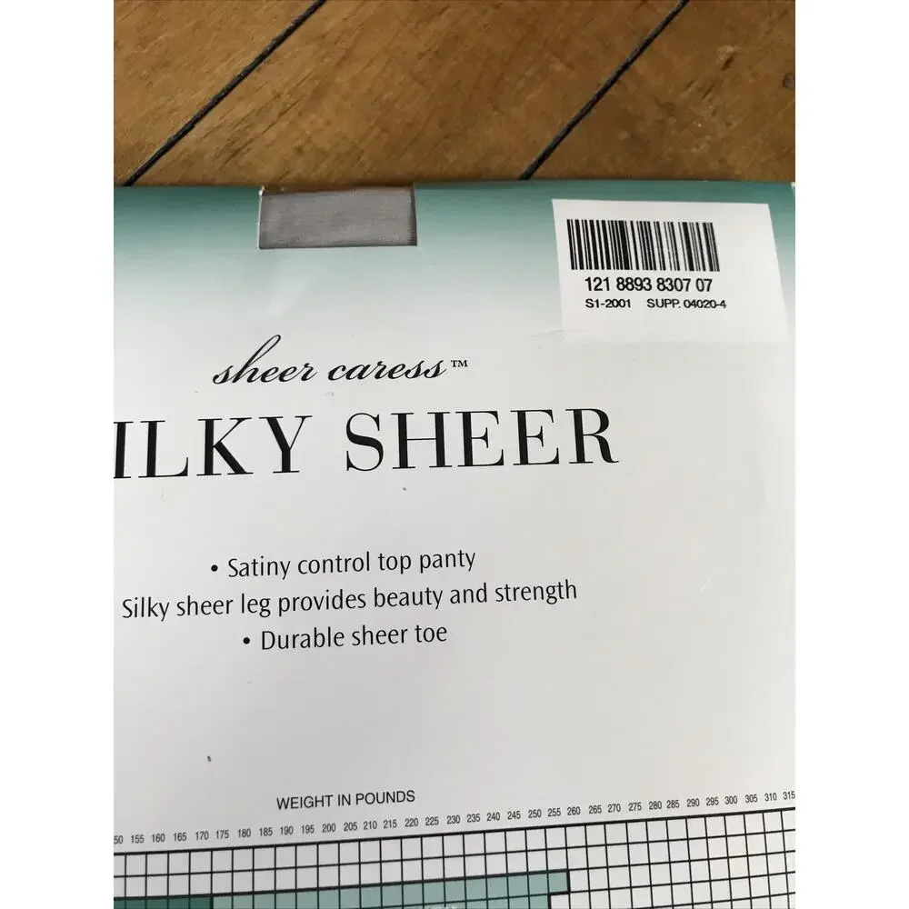 sheer caress pantyhose limited edition average soft‎ gray new